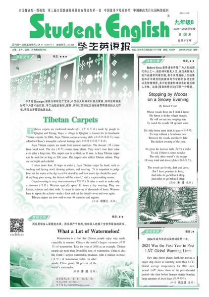 学生英语报（中考京教）