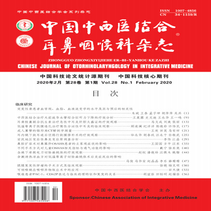 中国中西医结合耳鼻咽喉科杂志